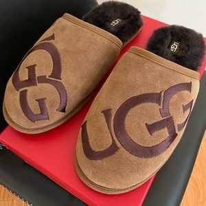 Worn men UGG slippers